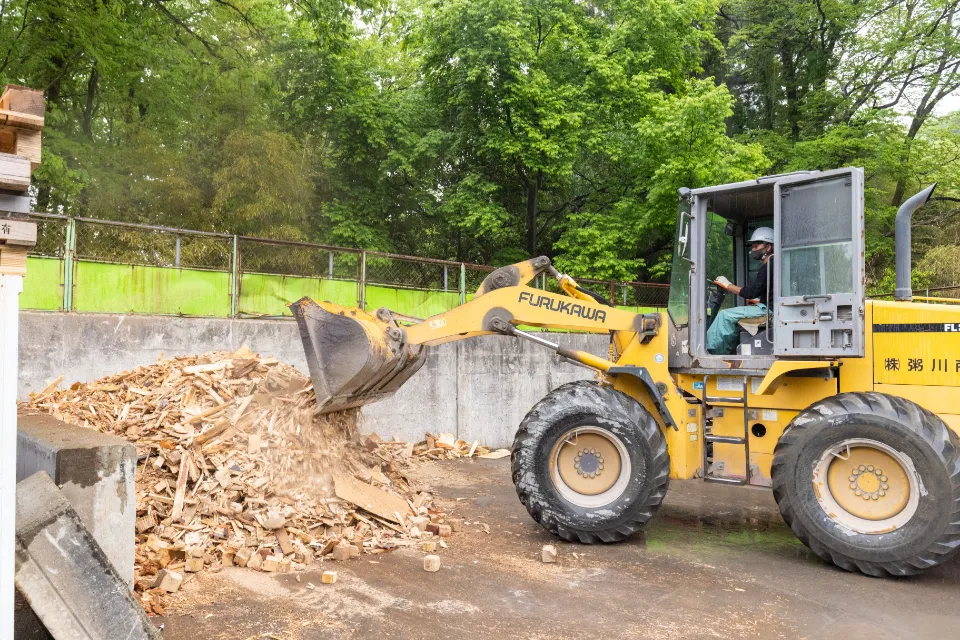 粥川商店作業風景